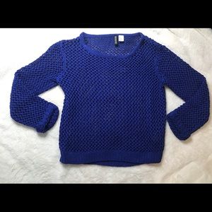 H&M Blue Knit Sweater